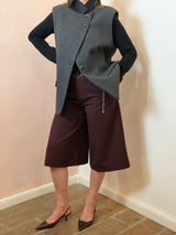 Gilet strutturato con spalline imbottite, grigio - Lumina