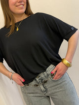 Maglia mezza manica Kontatto nera