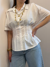Camicia stretta in vita - Bianca