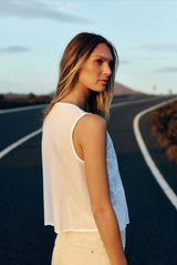 Top bianco ricamato La Petite Ètolie