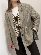 Giacca over pied de poule Kontatto