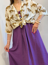 Camicia in mussola panna - Tensione in