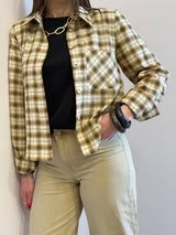 Camicia crop a quadri Susy Mix