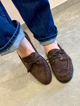 Mocassini in suede