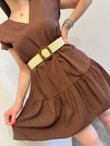 Cintura in raffia naturale Kontatto