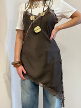 Vestito asimmetrico cioccolato