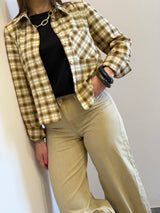 Camicia crop a quadri Susy Mix