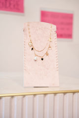 Collana doppio giro con charms