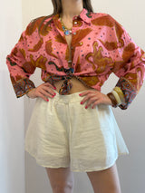 Camicia in misto seta - Tensione in
