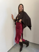 Gonna asimmetrica in pizzo