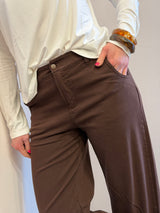 Pantalone Barrel Kontatto cioccolato