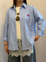 Camicia Love azzurra