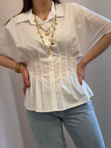 Camicia stretta in vita - Bianca
