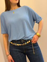 Maglia mezza manica Kontatto azzurro cielo