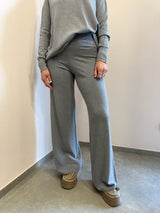 Pantalone palazzo grigi in viscosa Kontatto