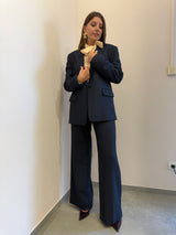 Pantalone gessato paillettes Kontatto