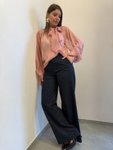 Pantalone gessato paillettes Kontatto