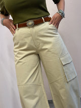Pantalone beige balloon Tensione in
