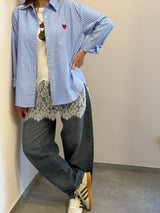 Camicia Love azzurra