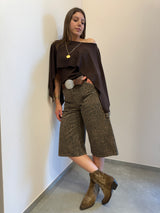 Bermuda animalier moro Kontatto