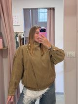 Bomber over in suede deserto -Tensione In