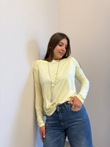 Maglia Over giallo burro Kontatto