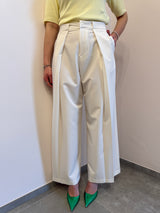 Blazer panna con fiocco Lumina