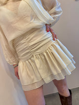 Gonna a balze avorio