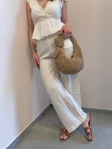 Pantalone Palmy bianco La Petite ètolie Paris