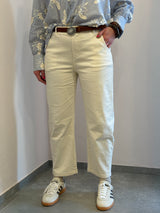 Pantalone Barrell Kontatto panna 