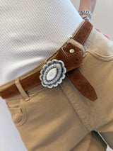 Cintura sottile cuoio Susy mix