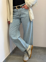 Denim Giacinto Kontatto modello boyfriend light blu