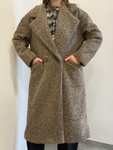 Cappotto Bouclè marrone chiaro