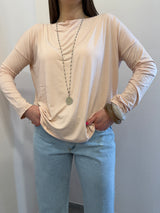Blusa over Kontatto rosa cipria