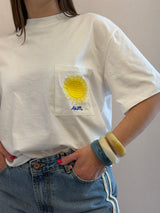 T-shirt bianca Sun - Tensione in