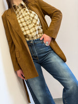 Camicia crop a quadri Susy Mix