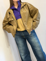Felpa doppio colore viola Tensione in