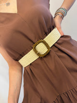 Cintura in raffia naturale Kontatto