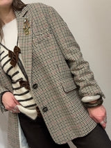 Giacca over pied de poule Kontatto