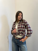 Cintura camoscio sottile bordeaux Kontatto