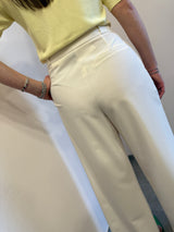 Blazer panna con fiocco Lumina