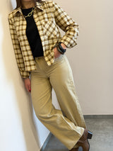 Camicia crop a quadri Susy Mix