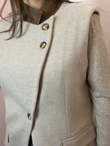 Gilet strutturato con spalline imbottite - Lumina
