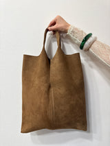Borsa shopper in suede
