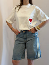 T-shirt bianca love - Tensione in