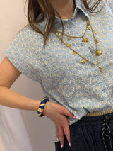 Camicia smanicata ricamata - Art love