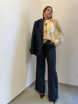 Pantalone gessato paillettes Kontatto