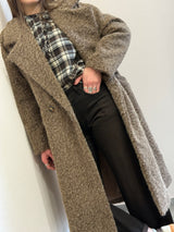 Cappotto Bouclè marrone chiaro