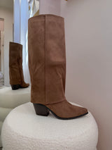 Stivale "Gaiter" in Suede con Tacco Texano