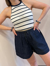 Canotta a righe in maglia- Art Love